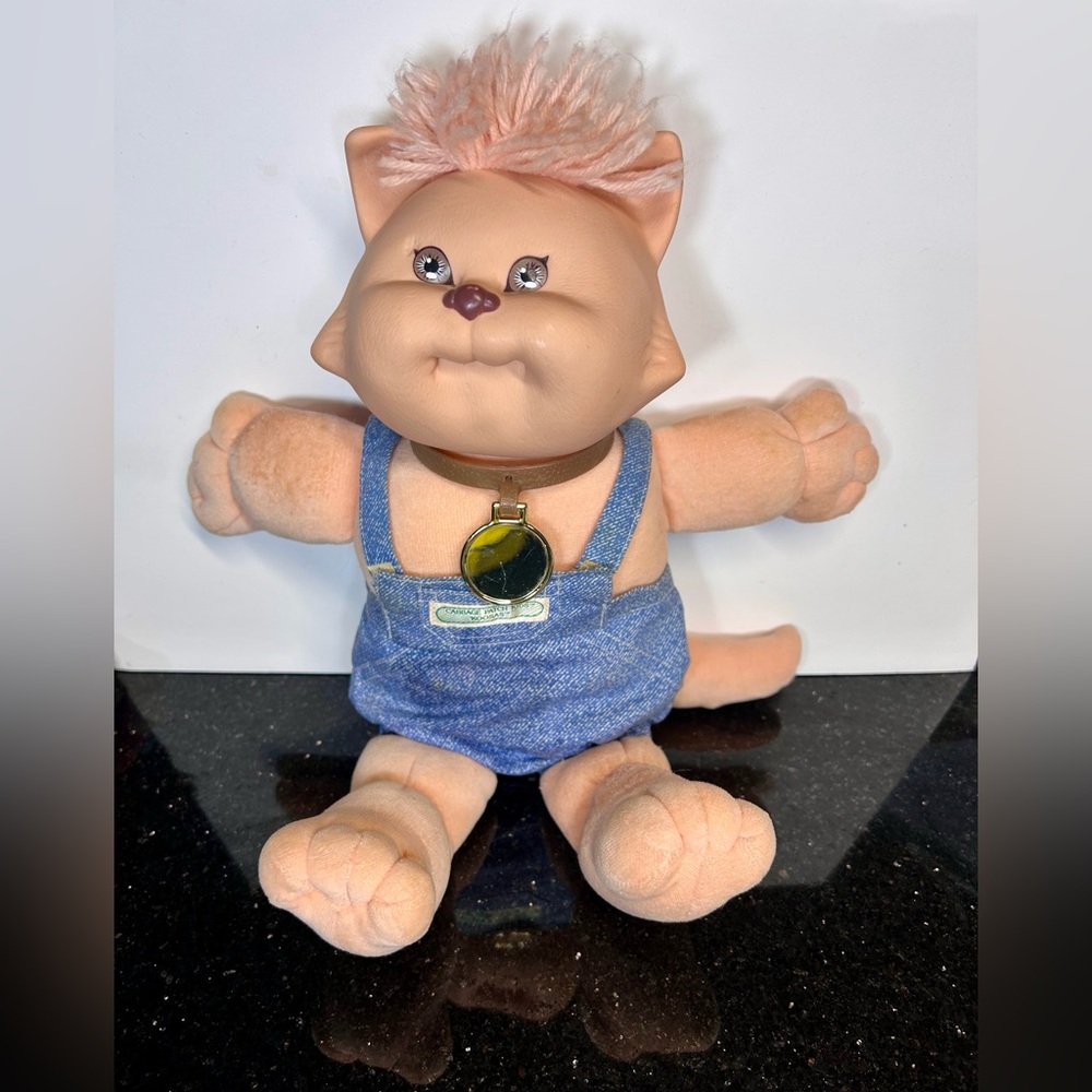 1988 vintage Cabbage‎ Patch Kids BAH Bah Doll with Denim Outfit